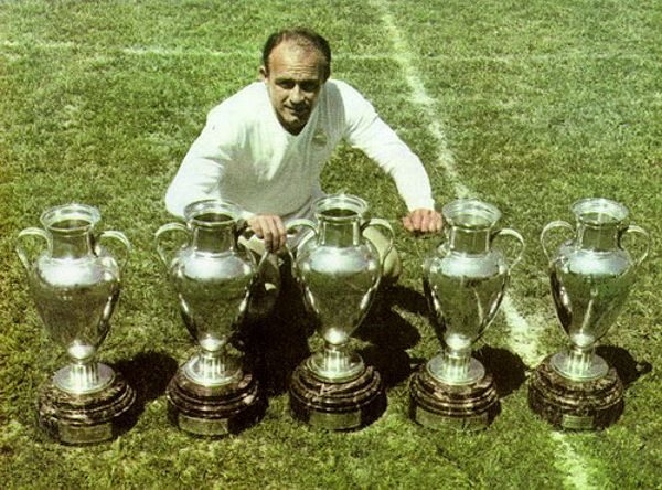 5 chức vô địch Champions League mà Di Stéfano đã giành được