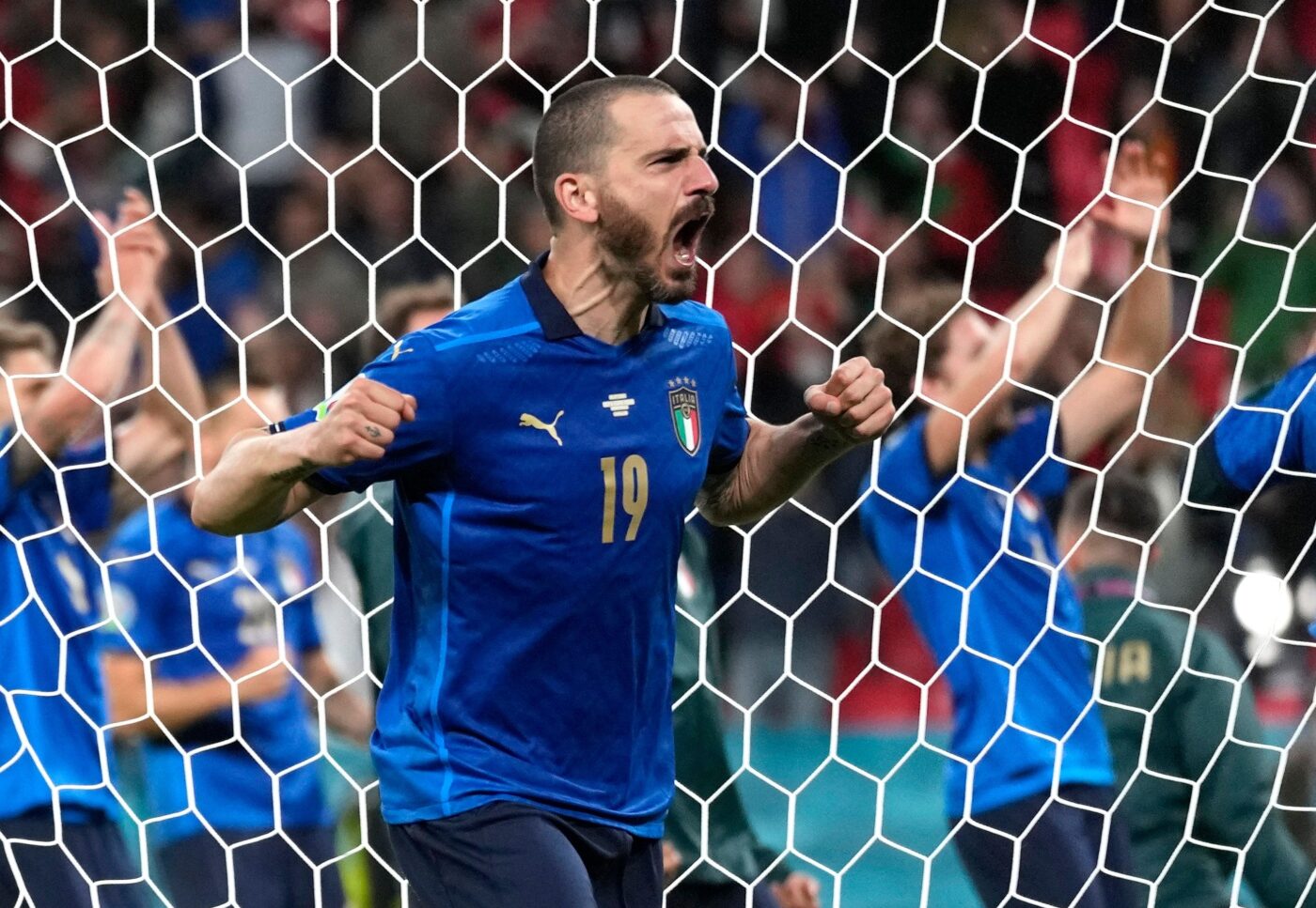 Bonucci và Chiellini trong trận đấu