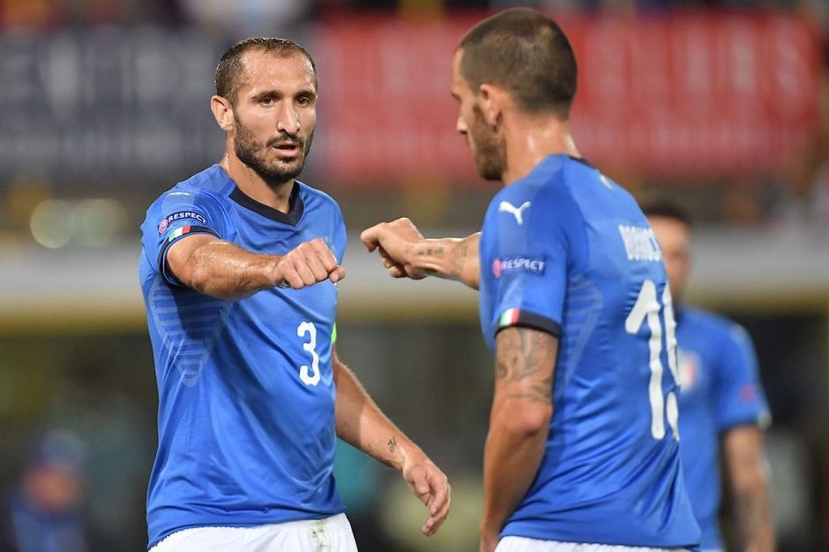 Cặp đôi trung vệ Bonucci và Chiellini