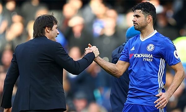 Diego Costa và Antonio Conte trong giai đoạn căng thẳng