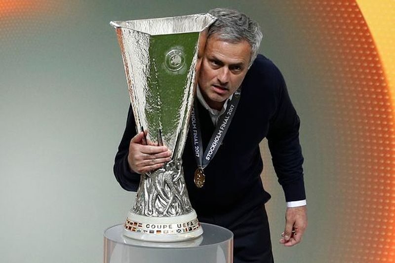 Mourinho trong khoảnh khắc chiến thắng